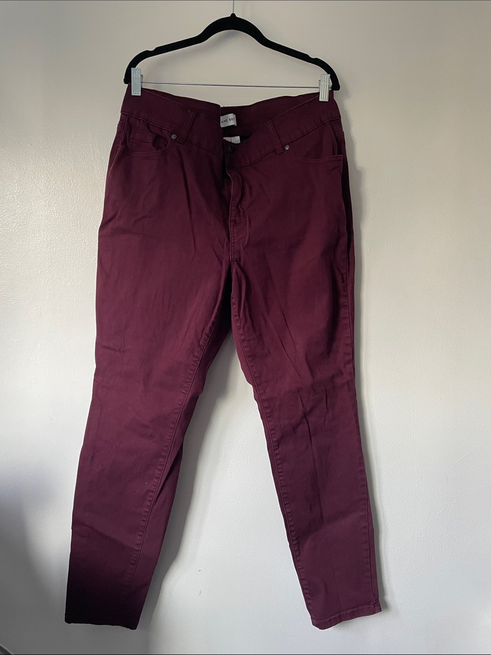 NWOT Lane Bryant Deep Wine High Rise Skinny Jean Size 18